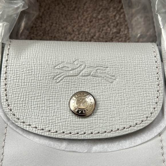 Long champ extra small Le Pliage Crossbody Bag silver - Picture 5 of 15